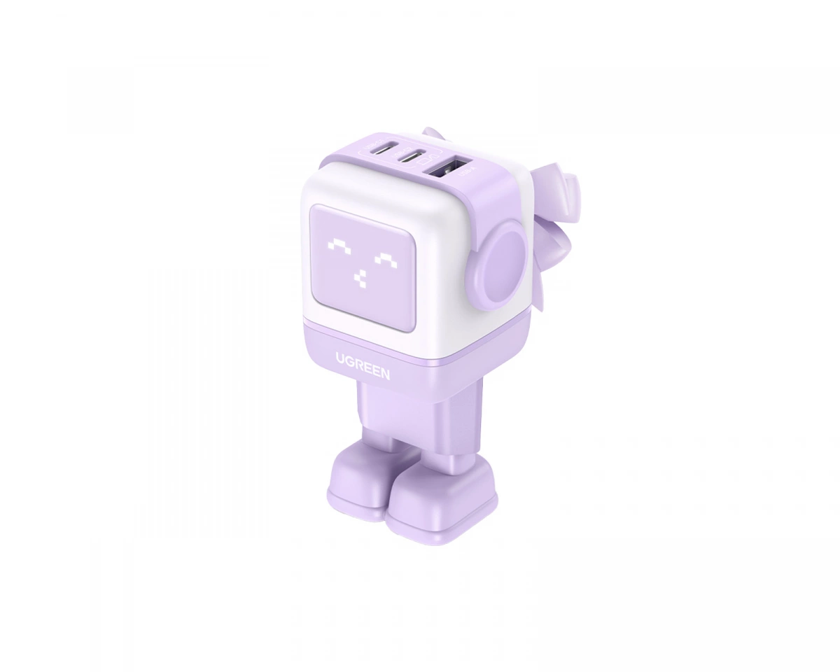 UGREEN Nexode Robot Laddare 3 ports - 65W - Lila