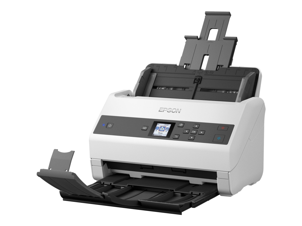 Epson WorkForce DS-870 - Dokumentskanner - Kontaktbildsensor (CIS) - Duplex - A4 - 600 dpi x 600 dpi - upp till 65 sidor/minut (mono) / upp till 65 sidor/minut (färg) - ADM (100 ark) - upp till 7000 scanningar per dag - USB 3.0