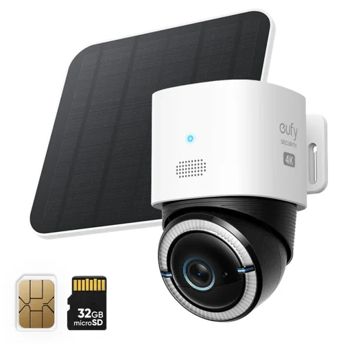 Eufy 4G LTE Cam S330 säkerhetskamera (vit)