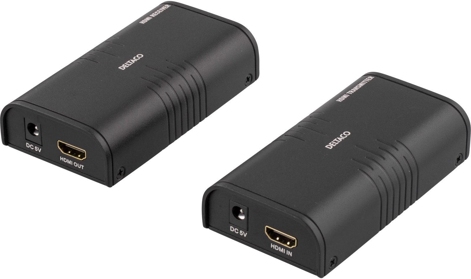 HDMI-förlängare DELTACO, 120 meter i 1080p med Cat6 - Svart, bild 2