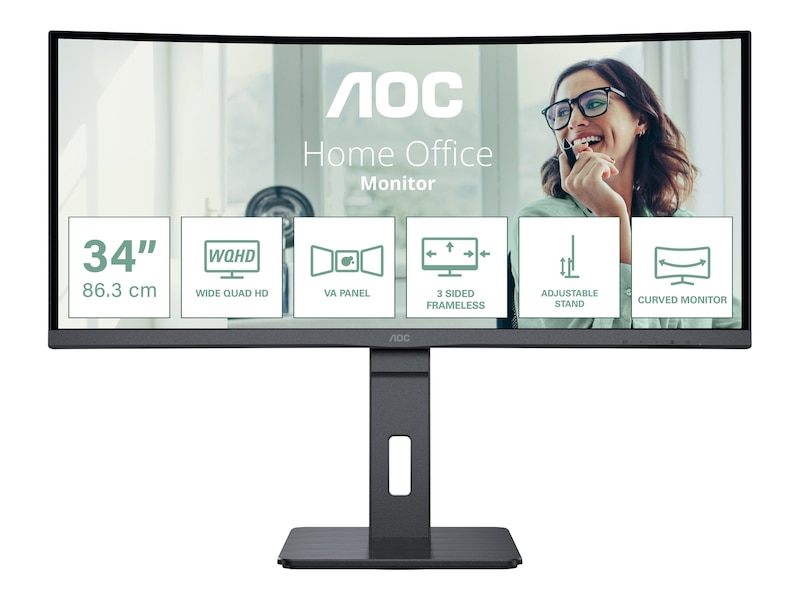 AOC Pro-line CU34P3CV 34" - Böjd Ultrawide 3440x1440 VA 100Hz, bild 4