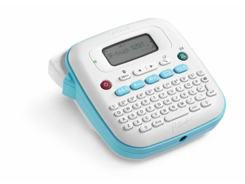 Brother P-Touch PT-N25BT - Etikettskrivare - svartvit - direkt termisk - 12 mm bred - 180 dpi - upp till 12 mm/sek - Bluetooth LE - kniv - vertikal utskrift, spegeltryck, förhandsgranskning, tvåradig utskrift - vit, blå, bild 2