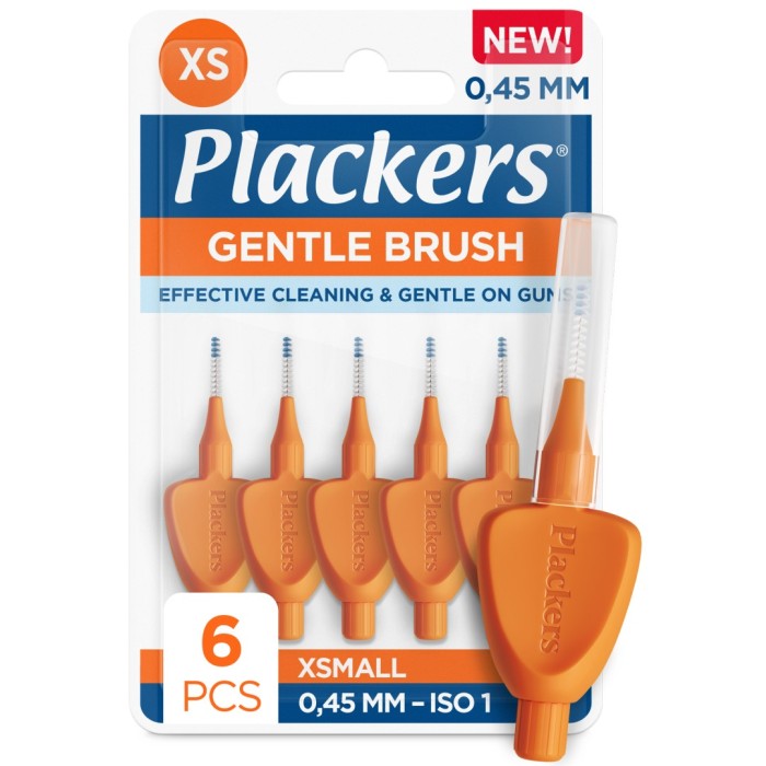 Plackers Gentle Brush 0,45 mm 6 st