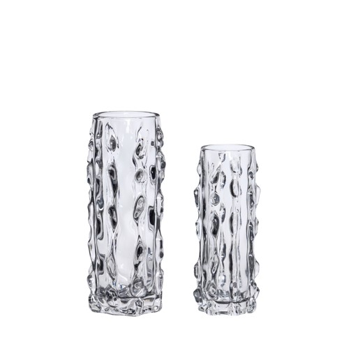 Hübsch - Kawa Vases - Clear - ø9xh25cm, ø12xh29cm