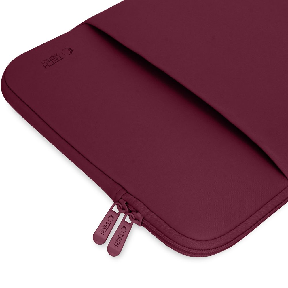 Tech-Protect Neoprene Laptopfodral 13" – Vinröd, bild 4