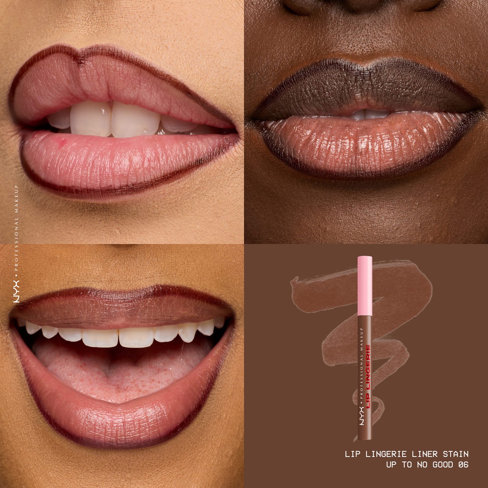 NYX PROFESSIONAL MAKEUP Lip Lingerie Liner Stain 06 Up To No Good, bild 3