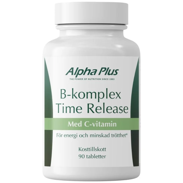 Alpha Plus B-Komplex Time Release 90 tabletter