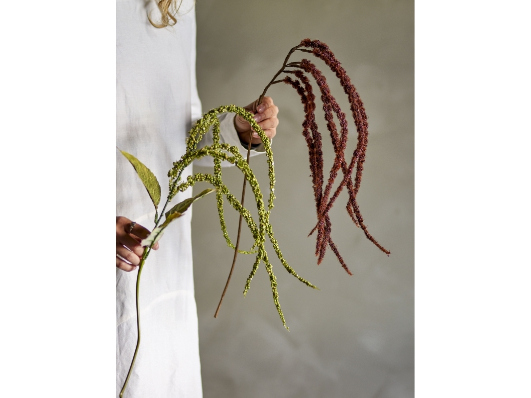 BLOOMINGVILLE Foxtail-stjälk, brun, konstgjorda blommor