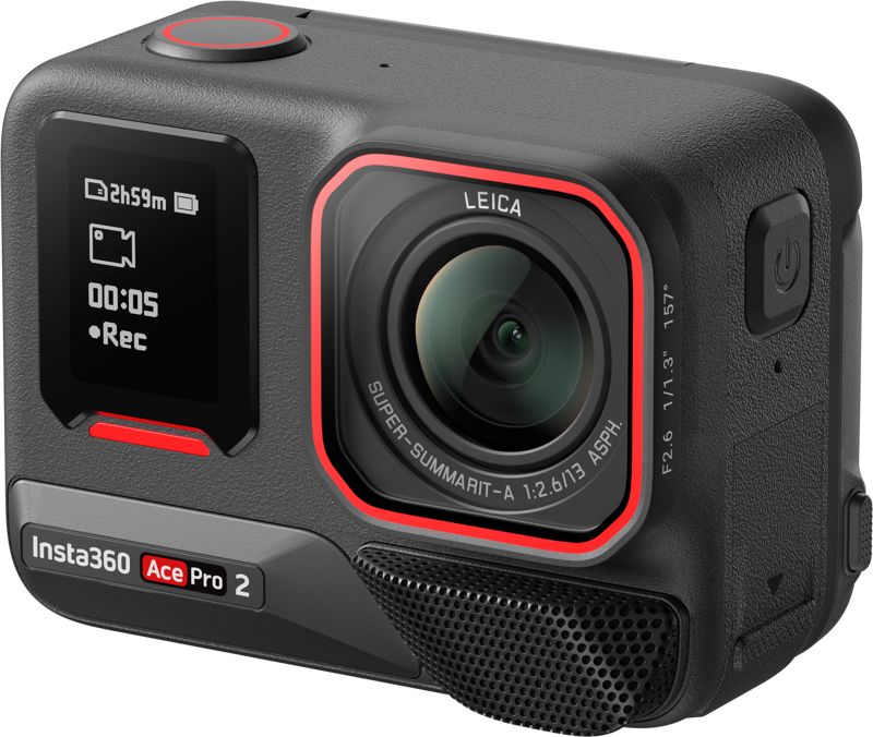Insta360 Ace Pro 2 actionkamera enkelt batteri Xplorer Bundle, Skiffergrå, bild 4
