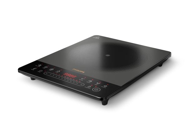 Philips 5000 series HD5850/90, Svart, Grå, Bänkskiva, 29,5 cm, Induktionshäll zon, Keramik, 1 zon(er)