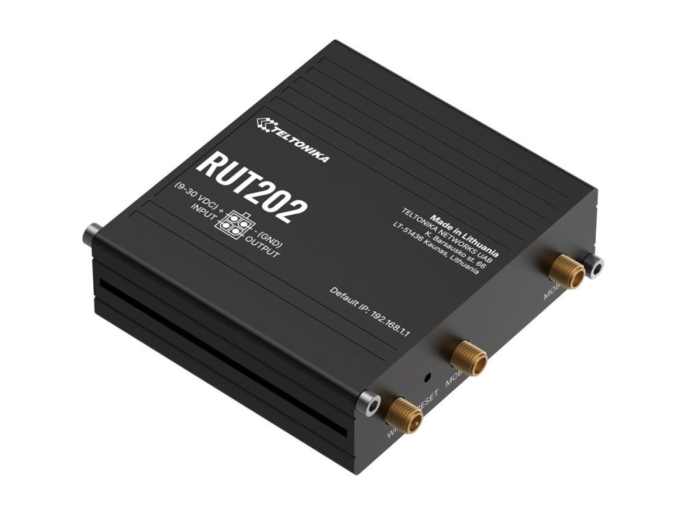 Teltonika RUT202 - Trådlös router - WWAN - 4G - DIN-skenmonterbar
