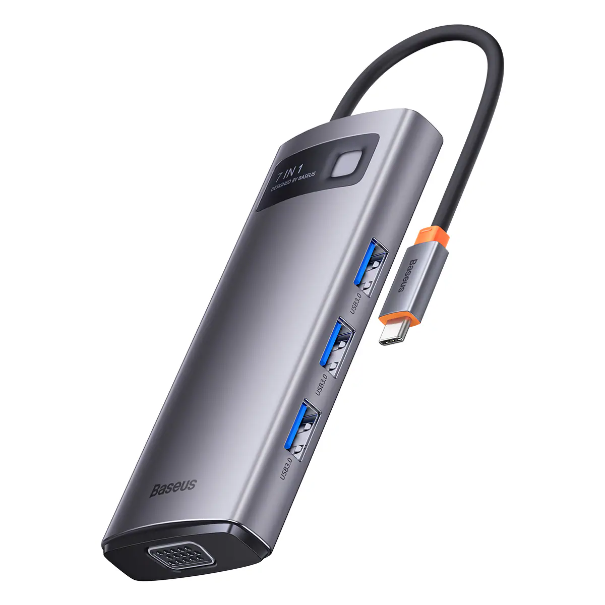 Baseus Metal Gleam docknings-/replikatorstation USB-C (WKWG040013)