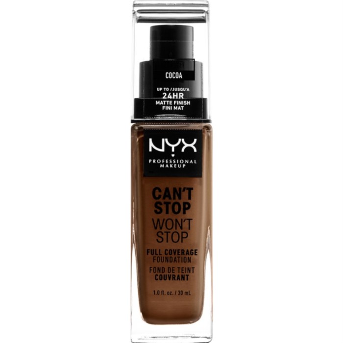 NYX Professional Makeup Can't Stop Won't Stop Foundation Cocoa 30 ml