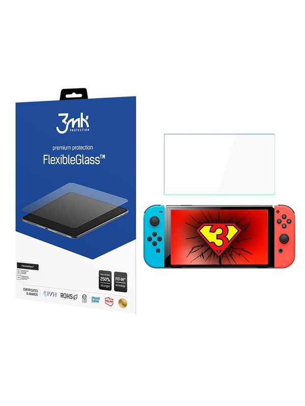 3mk Nintendo Switch Oled - FlexibleGlass™ 8.3'' - Nintendo Switch OLED, bild 3