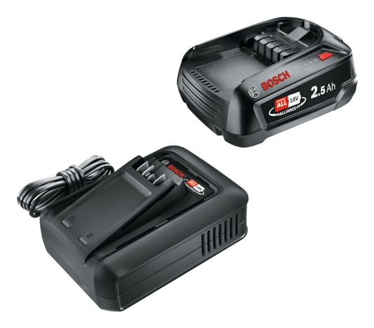 Bosch Starter Set 18V, Set med batteri och laddare, 2,5 Ah, 18 V, Bosch, Svart, 0,44 h, bild 4