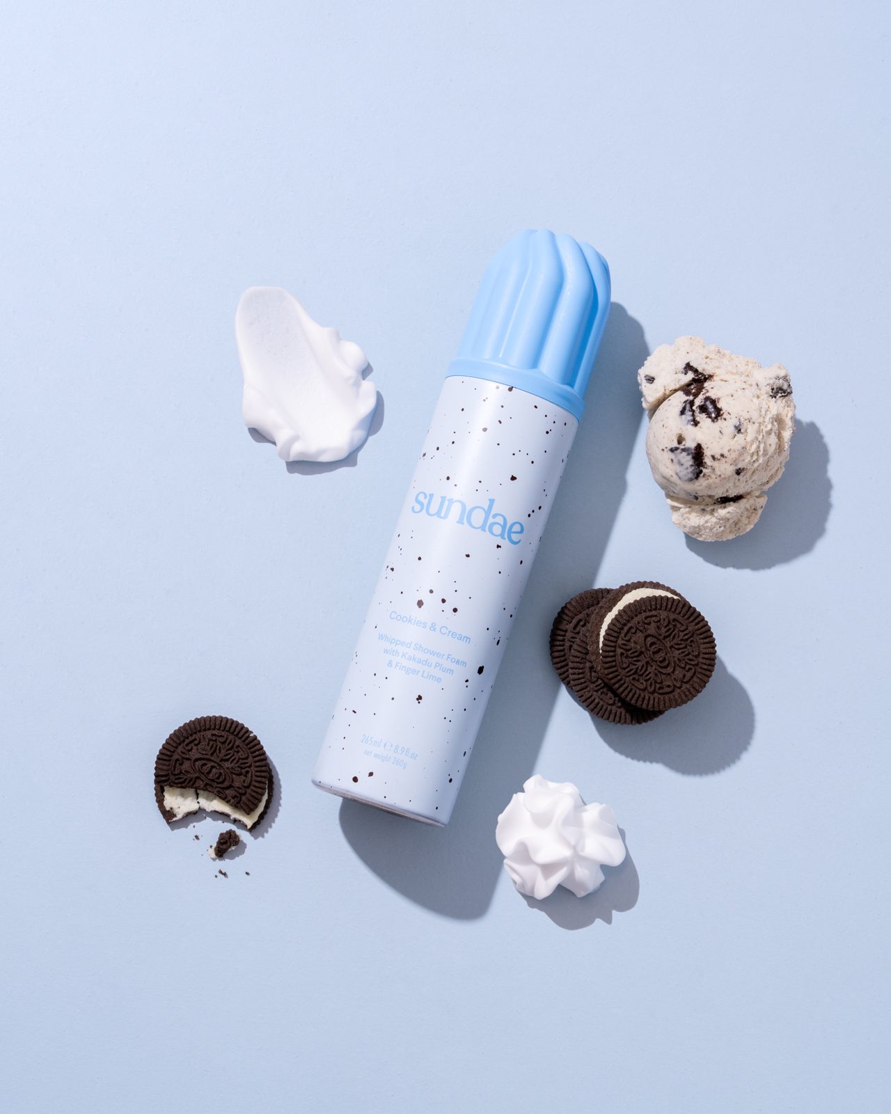 Sundae Cookies & Cream Whipped Shower Foam 265 ml, bild 2