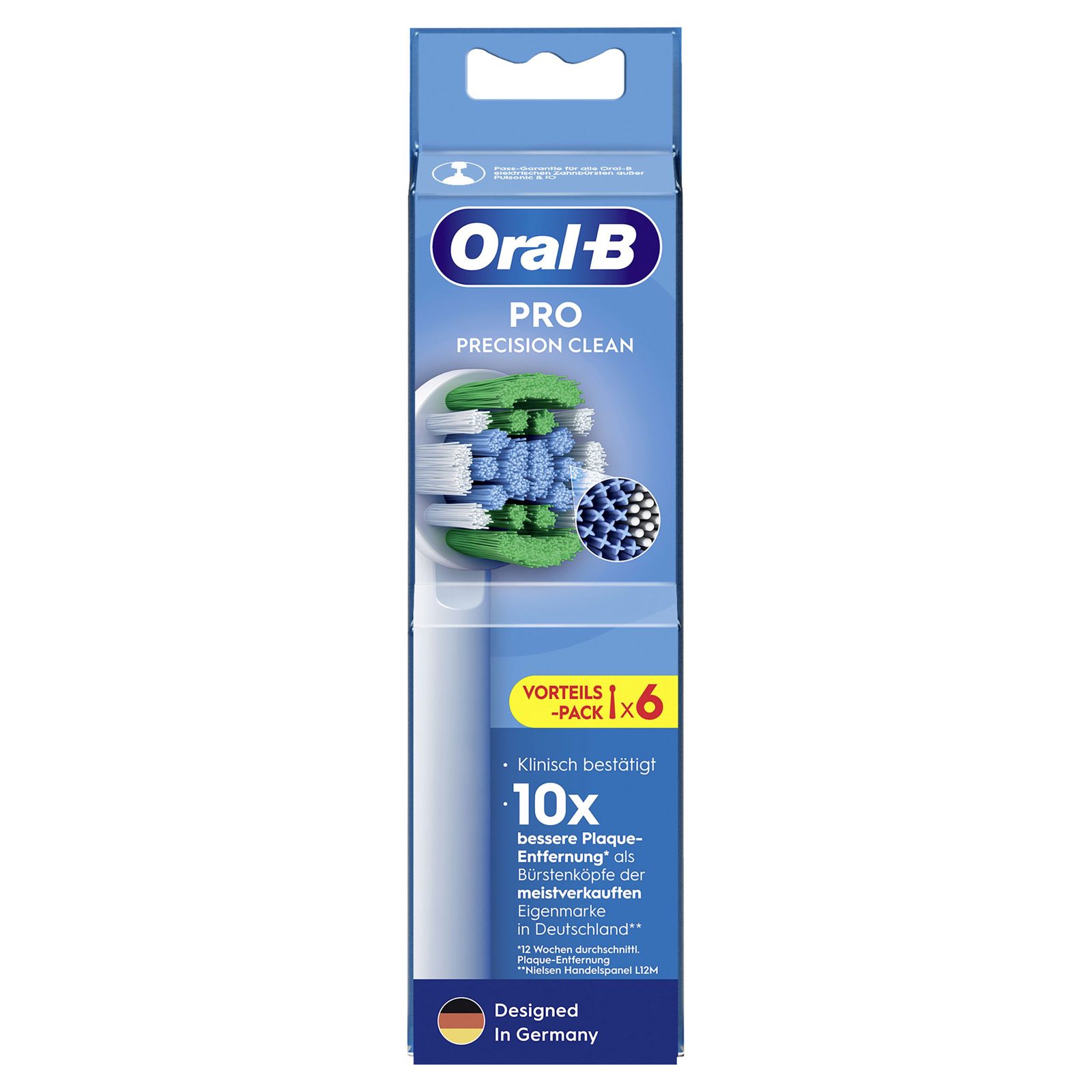Oral-B Pro Precision Clean 860892 borsthuvuden, 6-pack, vita
