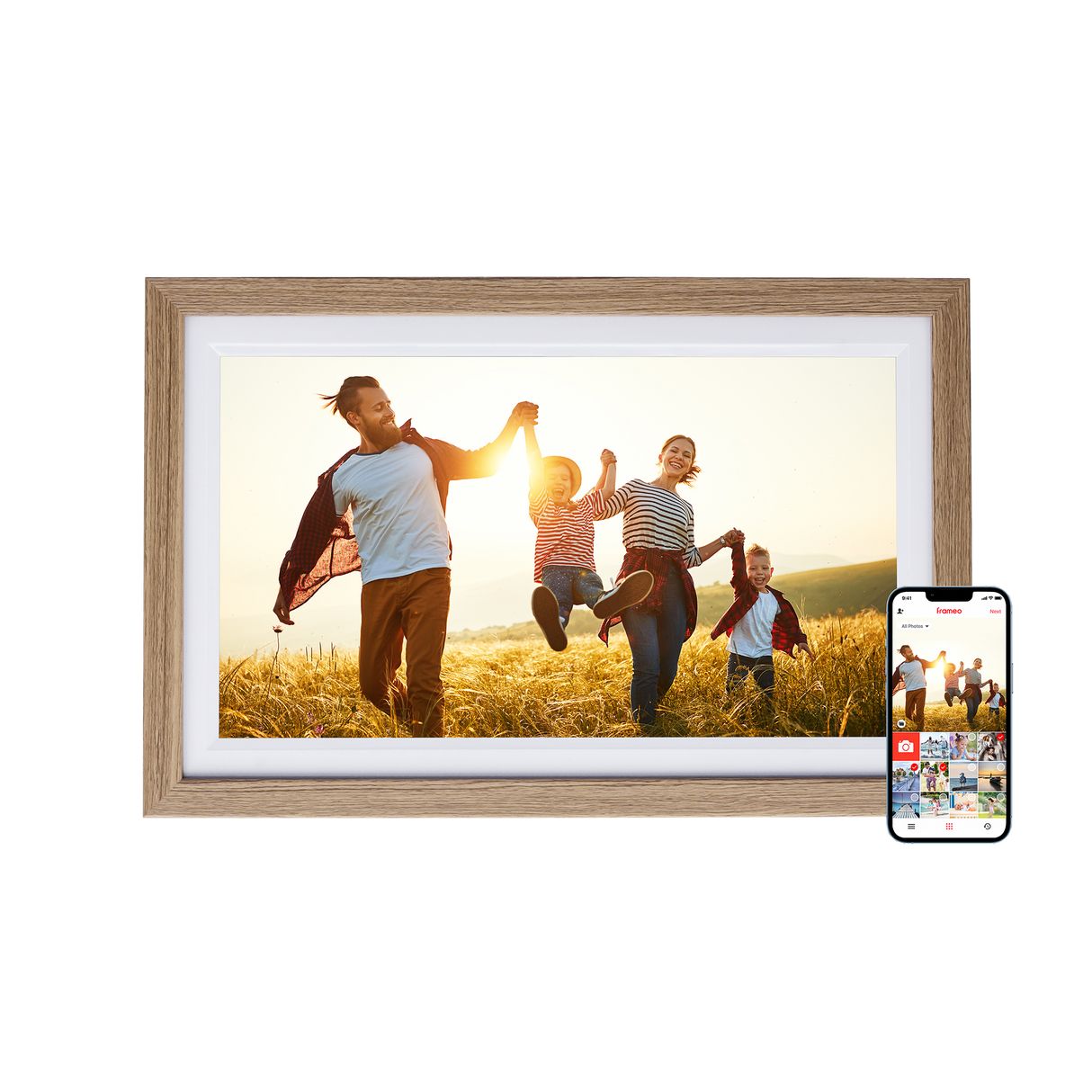 Rollei Smart Frame WiFi 152 - Wood Brown