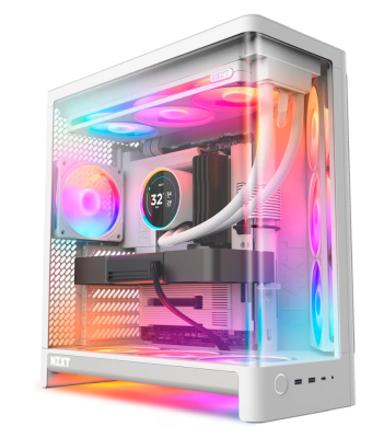 NZXT H6 RGB+ (2026) - All White - Chassi - Miditower - Vit, bild 3
