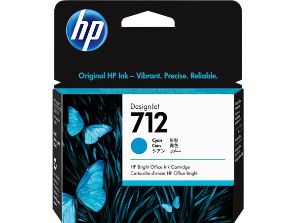 HP 712 1 Styck Original bläckpatron, cyan hp3ed67a, bild 5