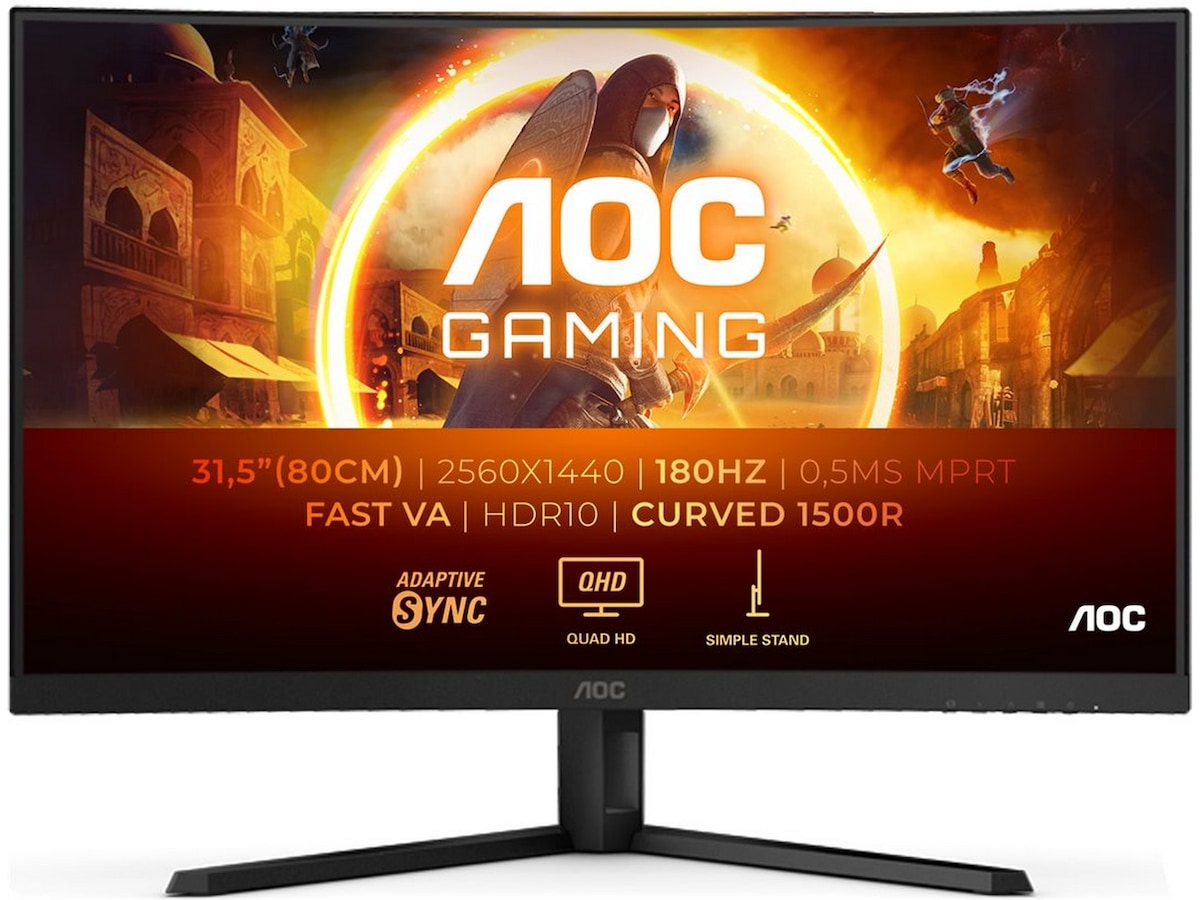 AOC CQ32G4VE / 32" / 2560x1440 / VA / 180Hz / 0,5ms / HDR10 /