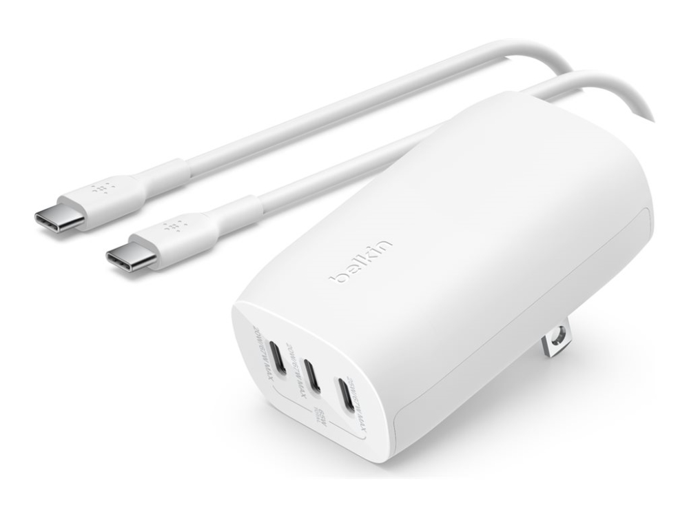 Belkin BoostCharge 3-portars USB-C-laddare med USB-C-kabel, bild 2
