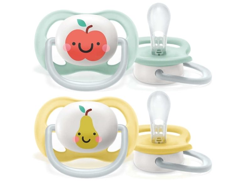 Philips AVENT SCF080/17 ultra air-napp, Klassisk napp, Ortodontisk, Silikon, Pojke/flicka, Tål diskmaskin, 2 styck