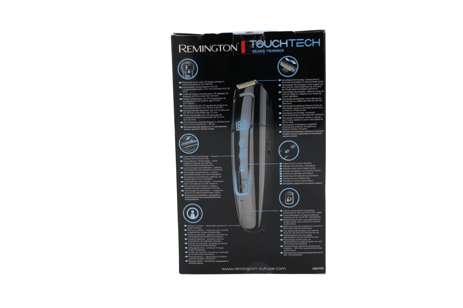 Remington MB4700 Touchtech skäggtrimmer, svart, bild 2