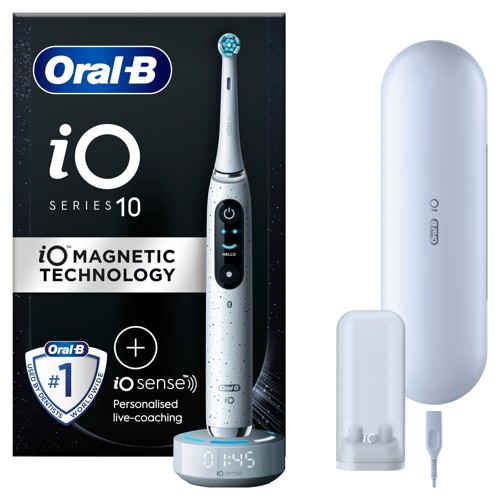 Oral-B iO10 eltandborste, Stardust White