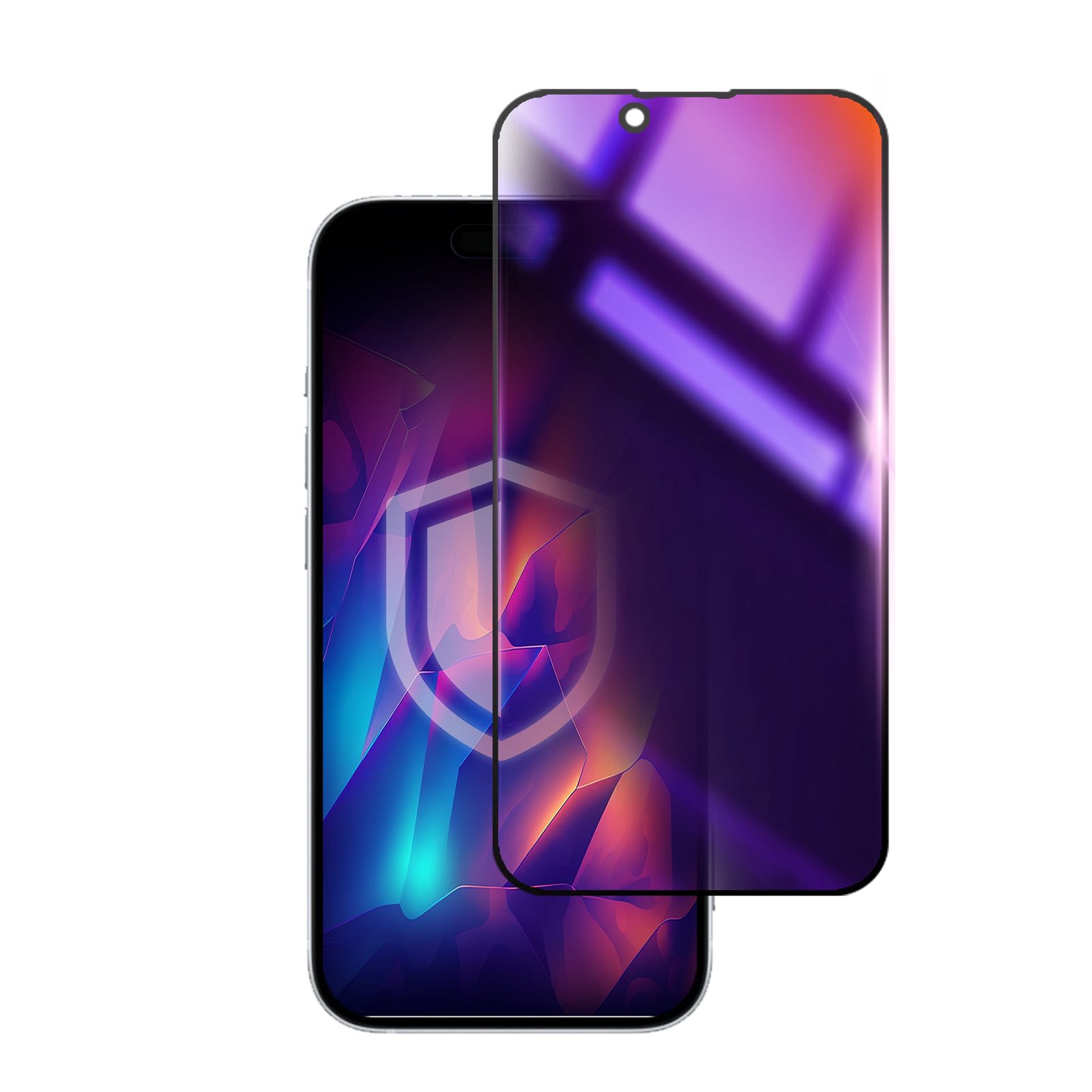 3mk Rainbow Privacy härdat glas till Apple iPhone 16e