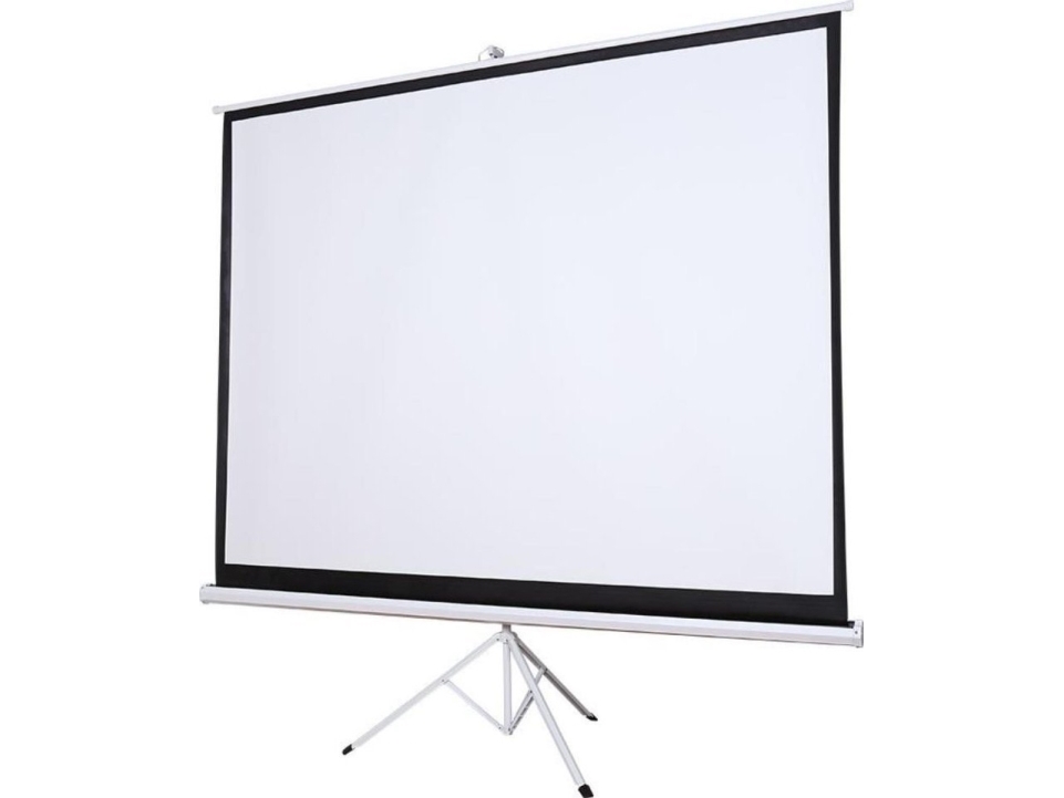 Projektorduk Silelis ET-2 118 (213x213 cm) 1:1 automatisk upprullbar stativ med tre ben