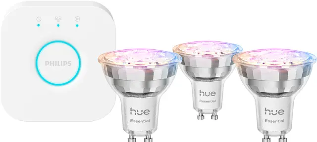 Philips Hue White & Color Ambiance GU10 startpaket med smartlampor