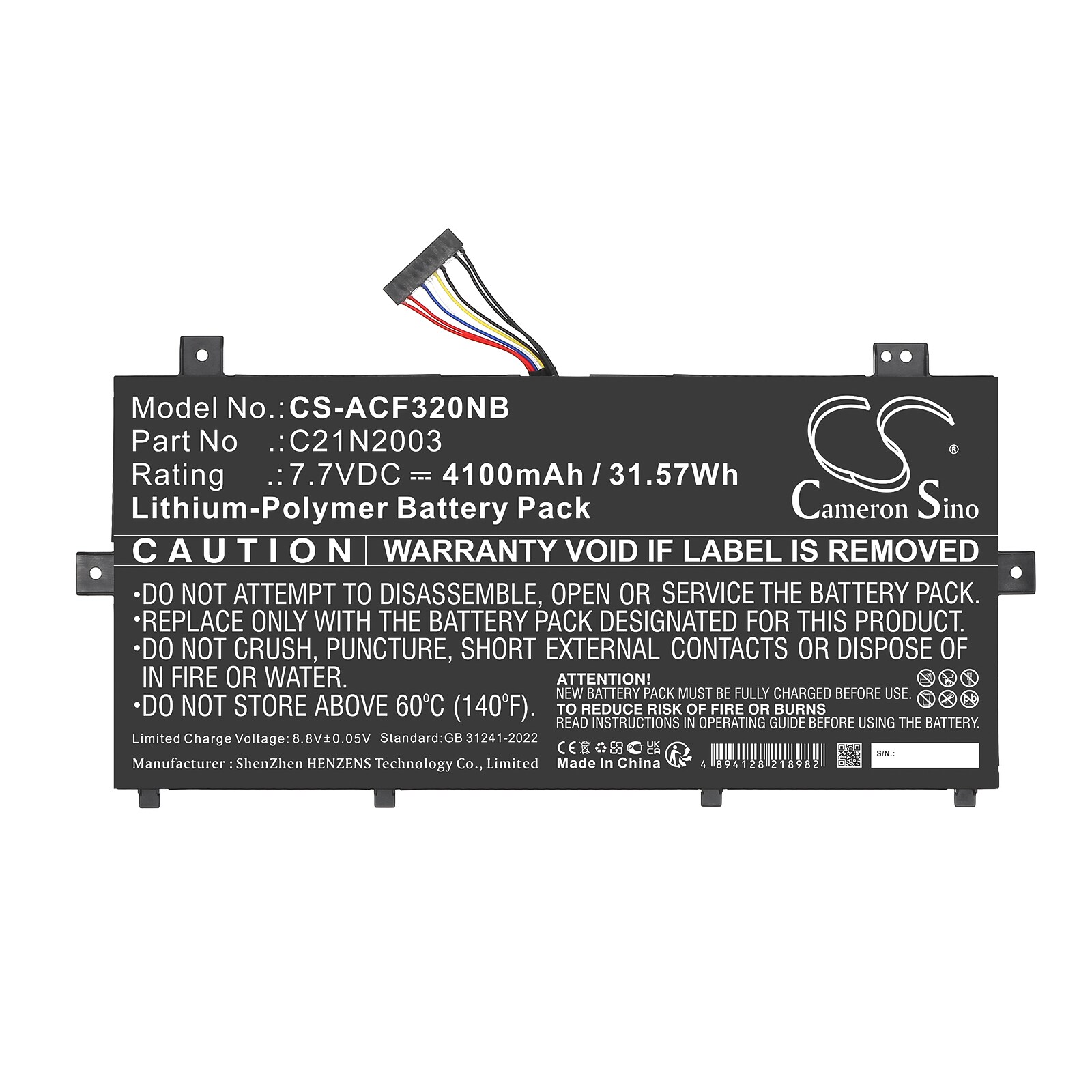 Batteri till Notebook, Bärbar dator för Asus C235VA, CM3200FM1A, CM3200FVA m.fl., bild 2