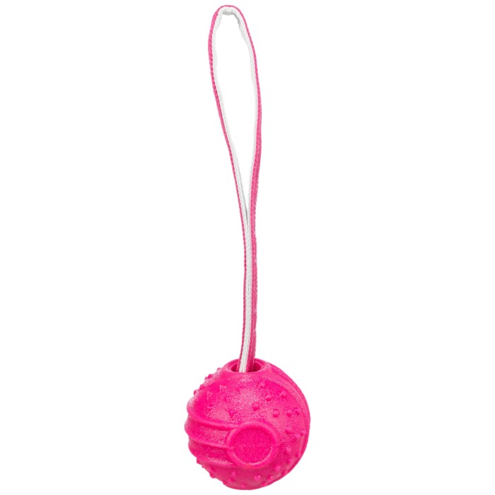 TRIXIE Soft & Strong boll med rem, TPR, 29 cm, rosa