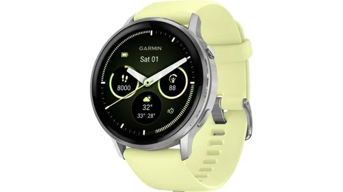 Garmin Venu 4 45 mm smartwatch, silver/citrongul, bild 3