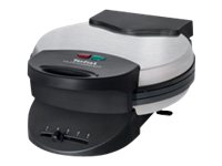 Tefal Ultra Compact WM 310D - Våffeljärn - 1 kW - mattsvart/rostfritt stål