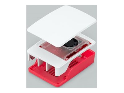 Raspberry Pi 5 officiellt skal, röd/vit, bild 2