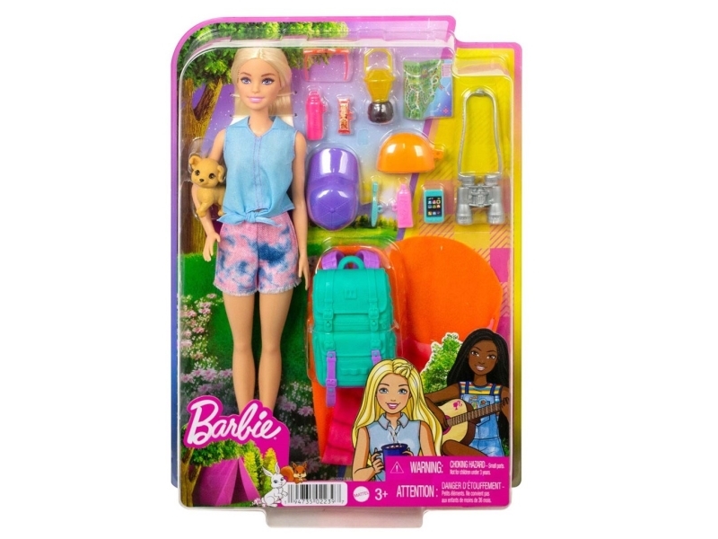 Barbie Camping doll with accessories (1 pcs) - Assorted