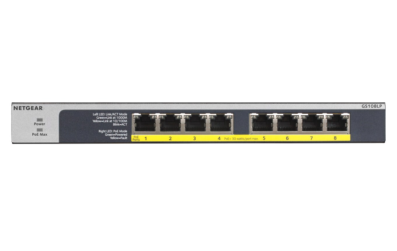 Netgear GS108LP 8-Port Gbit PoE/PoE+ Switch, bild 5