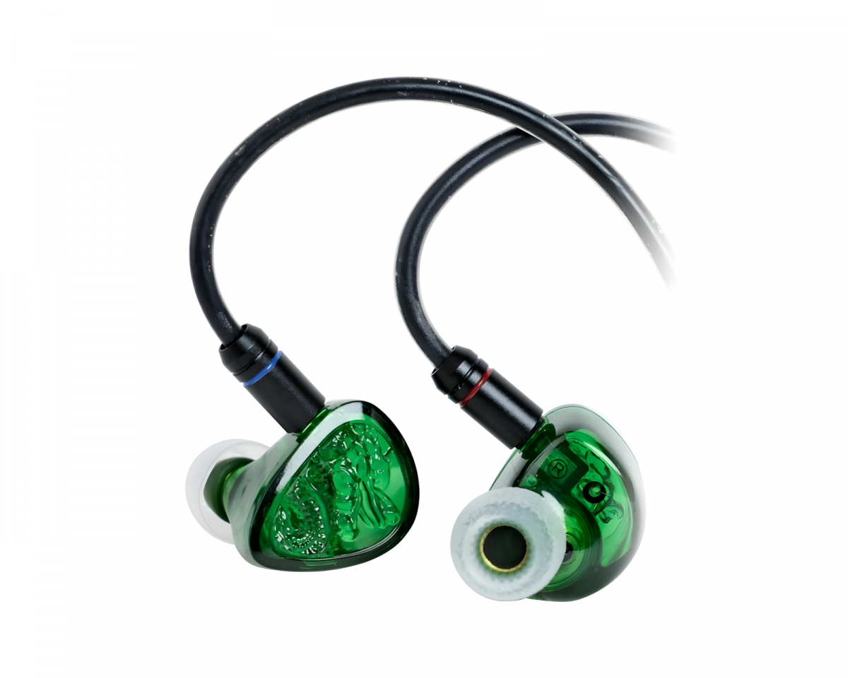 Tangzu Wan'er SG 2 IEM Hörlurar med Mikrofon - 3.5mm - Jade Dragon
