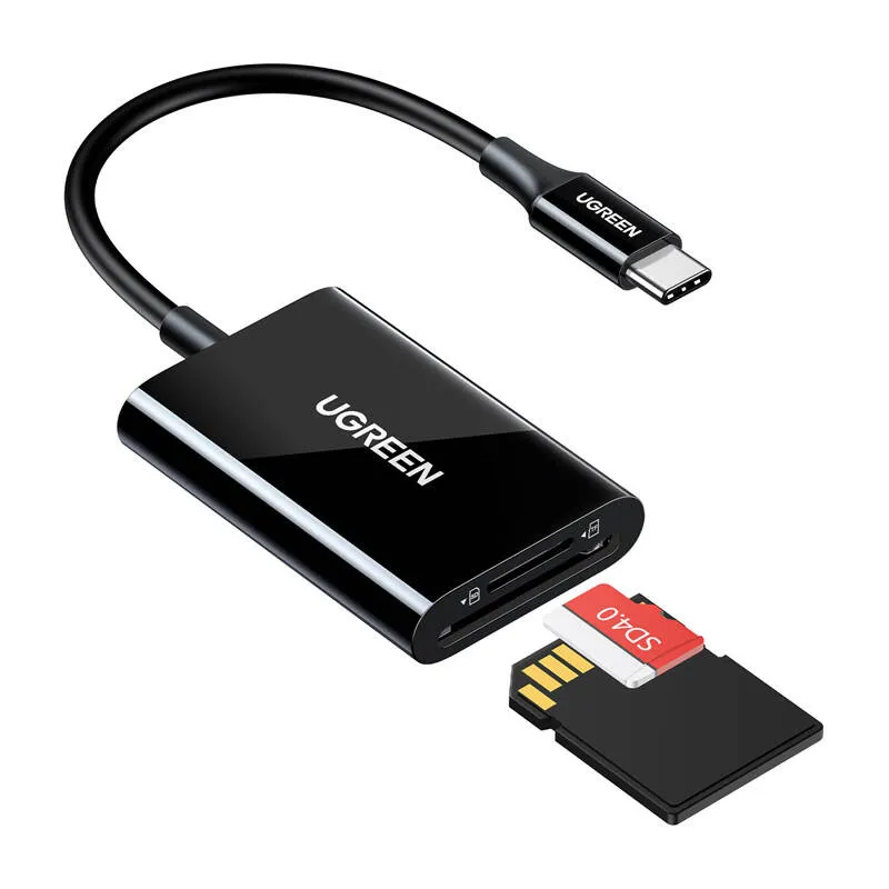 Ugreen CM265 USB-C kortläsare SD/microSD/TF – svart