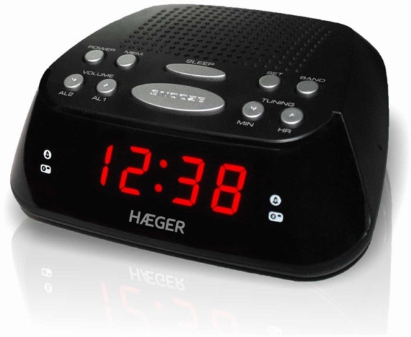 Väckarklocka radio Haeger RA-06B.005B Snoozer