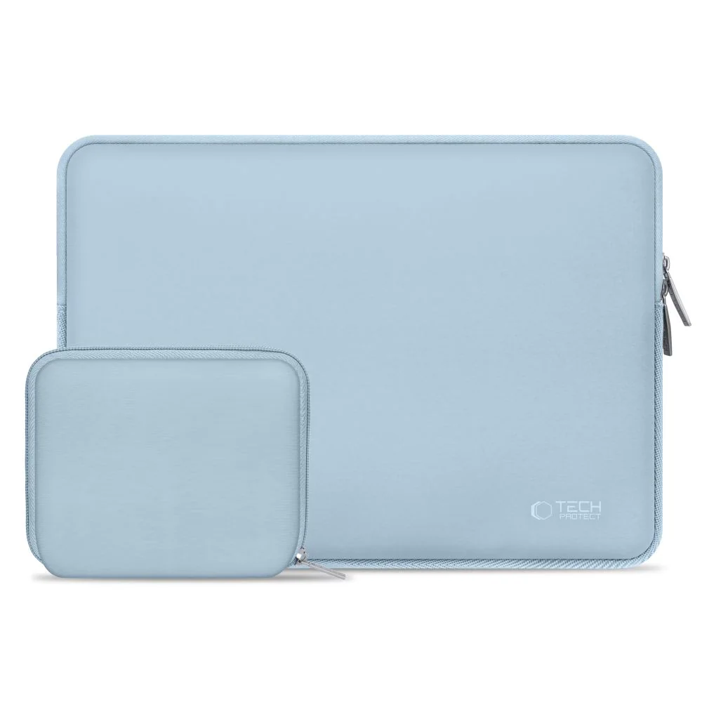 Tech-Protect Neoslim Laptopfodral 13-14" med tillbehörsväska - Blå