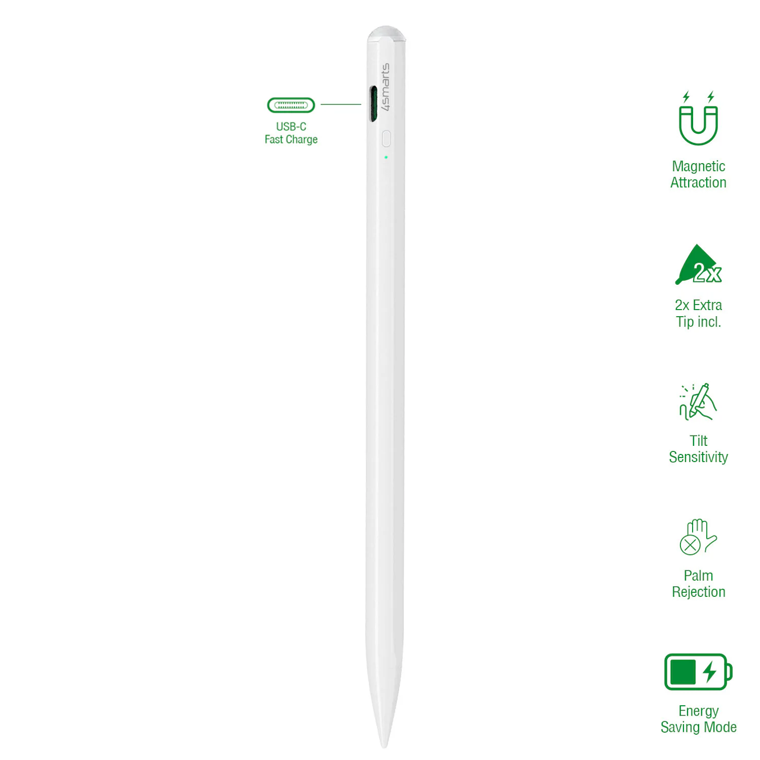 4smarts Aktiv stylus Pencil Pro 3 Hvid