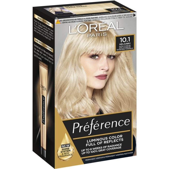 Loreal Paris Préférence Permanent Haircolor 10,1 Helsinki