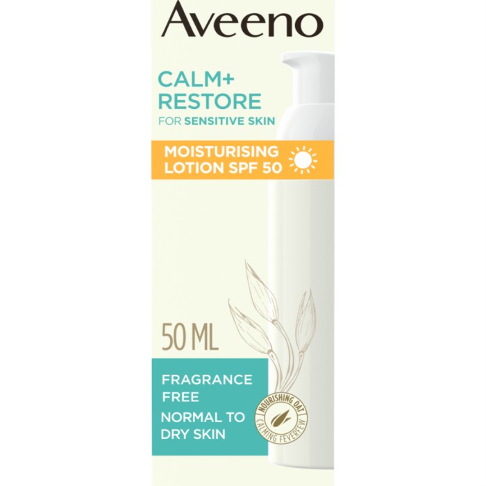 Aveeno Calm Moisture Lotion SPF 50, bild 2