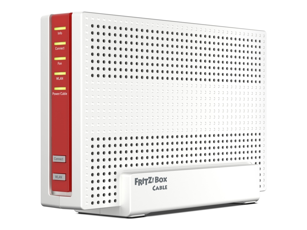 FRITZ!Box 6690 Cable - Trådlös router - kabel-mdm 4-ports-switch - 1GbE, 2.5GbE - Wi-Fi 6 - Dubbelband - VoIP-telefonadapter (DECT)