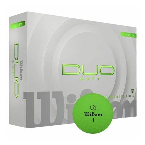 Wilson - DUO Soft Golf Ball - Green - 12 Balls