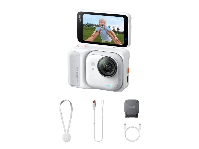 Insta360 GO Ultra Standard Bundle -actionkamera, vit, bild 4