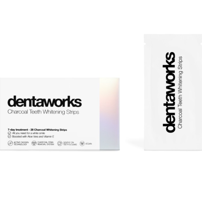 Dentaworks Charcoal Tandblekningsstrips 28 st